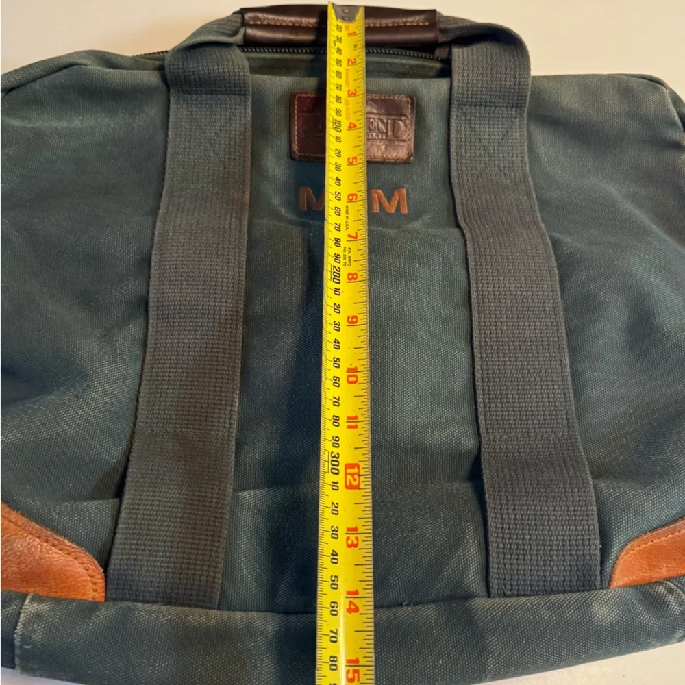 Vintage MGM Movie Studios Lands End Canvas Green & Brown Men's Briefcase Bag